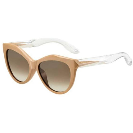 Givenchy Women's Sunglasses - Beige Clear Cat Eye Frame | GIVENCHY GV7023/F/S PU5/J6 ,