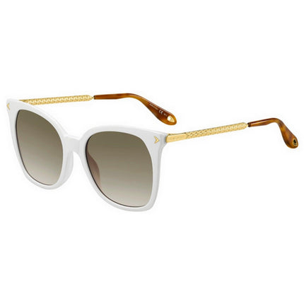 Givenchy Women's Sunglasses - White Gold Cat Eye Frame | GIVENCHY GV7097/S VK6/HA ,