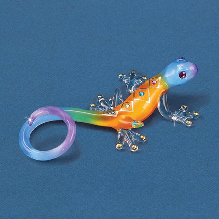 Glass Baron Gecko Desert Diamond Figurine ,