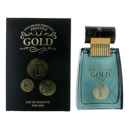 Gold by New Brand, 3.3 oz Eau De Toilette Spray for Men ,