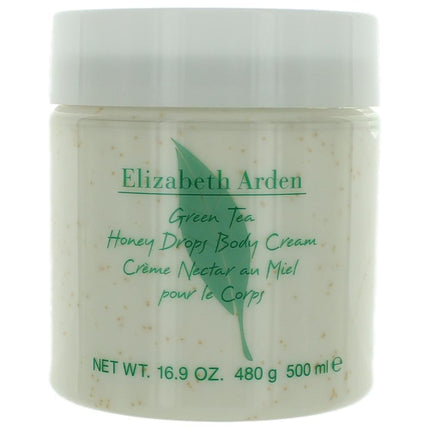 Green Tea by Elizabeth Arden, 16.9 oz Honey Drops Body Cream for Women ,