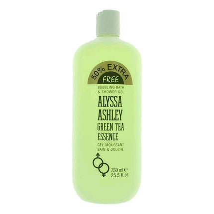Green Tea Essence by Alyssa Ashley, 25.5 oz Bubbling Bath & Shower Gel for Women ,