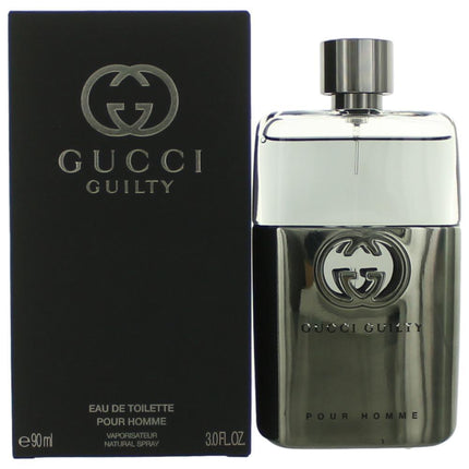 Gucci Guilty Pour Homme by Gucci, 3 oz Eau De Toilette Spray for Men ,