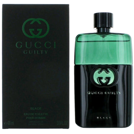 Gucci Men's Eau De Toilette Spray - Guilty Black Pour Homme Captivating Scent, 3oz ,