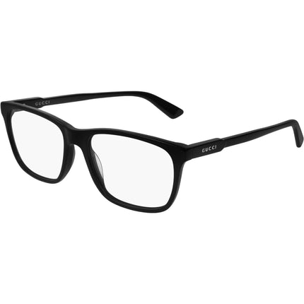 Gucci Men's Eyeglasses - Black Plastic Rectangular Shape Frame Demo Lens | GG0490O 006 ,