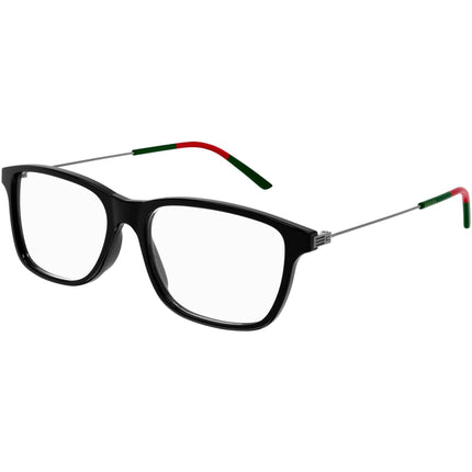 Gucci Men's Eyeglasses - Black Plastic/Metal Rectangular Frame Demo Lens | GG1050O 004 ,