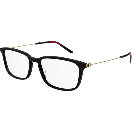 Gucci Men's Eyeglasses - Black Plastic/Metal Rectangular Shape Frame | GG1056OA 001 ,