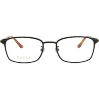 Gucci Men's Eyeglasses - Black Rectangular Full-Rim Metal Frame | GUCCI GG0579OK 1 ,