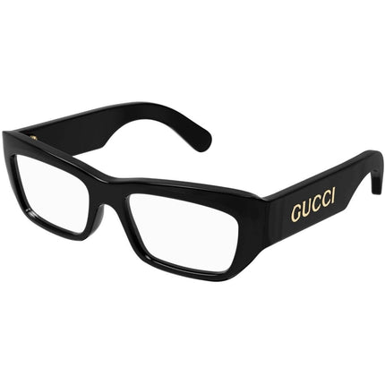 Gucci Men's Eyeglasses - Black Recycled Acetate Cat Eye Frame Demo Lens | GG1297O 001 ,