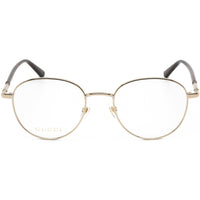 Gucci Men's Eyeglasses - Full Rim Gold/Havana Round Shaped Metal Frame | GG0392O 003 ,