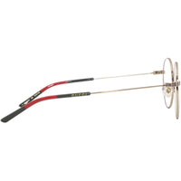 Gucci Men's Eyeglasses - Gold Metal Round Full Rim Frame Demo Lens | GG1054OK 002 ,