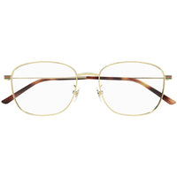 Gucci Men's Eyeglasses - Gold Metal Square Full Rim Frame Demo Lens | GG1126OA 003 ,