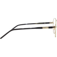 Gucci Men's Eyeglasses - Gold Plastic/Metal Round Shape Frame Demo Lens | GG1162O 001 ,