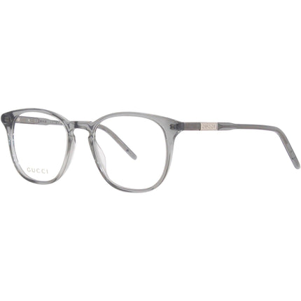 Gucci Men's Eyeglasses - Grey Acetate Cat Eye Full Rim Frame Demo Lens | GG1157O 005 ,