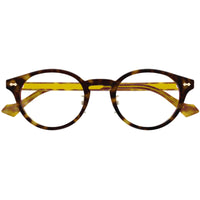 Gucci Men's Eyeglasses - Havana Acetate Panthos Shape Frame Demo Lens | GG1127OJ 002 ,
