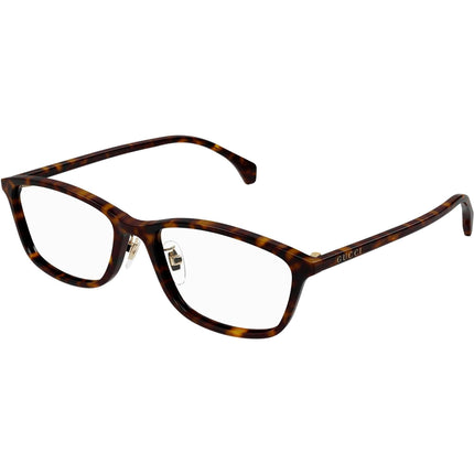 Gucci Men's Eyeglasses - Havana Acetate Rectangular Frame Demo Lens | GG1356OJ 002 ,