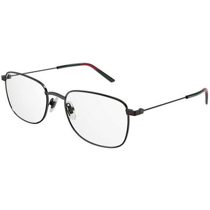 Gucci Men's Eyeglasses - Ruthenium Metal Rectangular Frame Demo Lens | GG1052O 005 ,