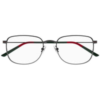 Gucci Men's Eyeglasses - Ruthenium Metal Rectangular Frame Demo Lens | GG1052O 005 ,