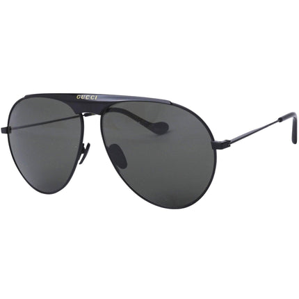 Gucci Men's Sunglasses - Adjustable Nose Pads Black Pilot Shaped Frame | GG0908S 004 ,