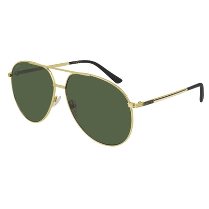 Gucci Men's Sunglasses - Adjustable Nose Pads Gold Pilot Frame | GUCCI GG0832S 002 002 ,