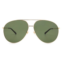 Gucci Men's Sunglasses - Adjustable Nose Pads Gold Pilot Frame | GUCCI GG0832S 002 002 ,