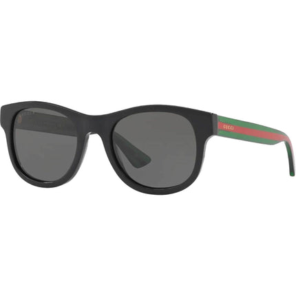 Gucci Men's Sunglasses - Black Acetate Full Rim Cat Eye Frame Grey Lens | GG0003SN 006 ,