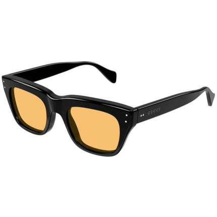 Gucci Men's Sunglasses - Black Acetate Full Rim Frame Yellow Lens | GG1365SA 002 ,