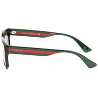 Gucci Men's Sunglasses - Black Acetate Rectangular Frame Grey Lens | GG0340S 006 ,