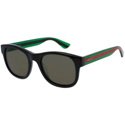 Gucci Men's Sunglasses Black Fixed Nose Pads Full Rim Square Frame | GG0003SN 002 ,