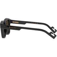 Gucci Men's Sunglasses - Black Injection Full Rim Frame Brown Lens | GG1238S 004 ,