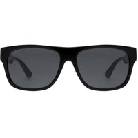 Gucci Men's Sunglasses - Black Plastic Rectangular Shape Frame Grey Lens | GG0341S 001 ,