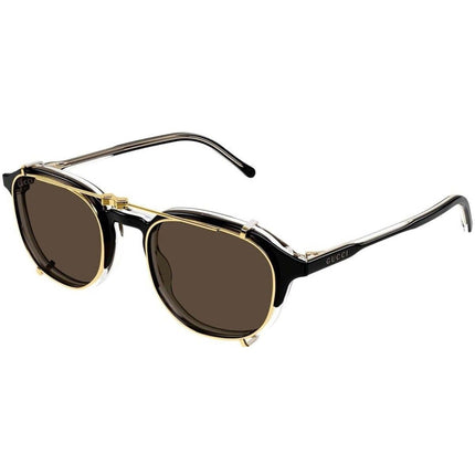 Gucci Men's Sunglasses - Black Recycled Acetate Full Rim Round Frame | GG1212S 002 ,