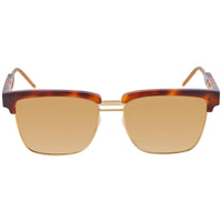 Gucci Men's Sunglasses - Brown Lens Havana Gold Pilot Shaped Frame | GG0603S 006 ,