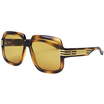 Gucci Men's Sunglasses - Brown Nylon Lens Shiny Havana Acetate Frame | GG0979S 002 ,