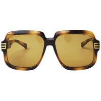 Gucci Men's Sunglasses - Brown Nylon Lens Shiny Havana Acetate Frame | GG0979S 002 ,