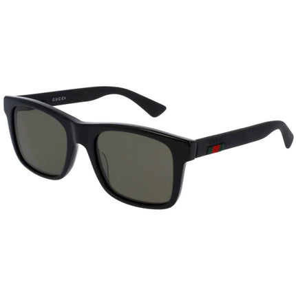 Gucci Men's Sunglasses - Full Rim Black Acetate Square Shaped Frame | GG0008S 001 ,
