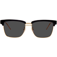 Gucci Men's Sunglasses - Full Rim Black and Gold Pilot Shaped Frame | GG0603S 001 ,