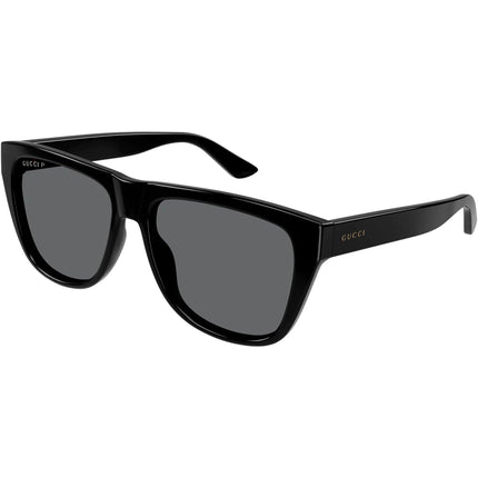 Gucci Men's Sunglasses - Full Rim Black Plastic Square Shaped Frame | GG1345S 002 ,