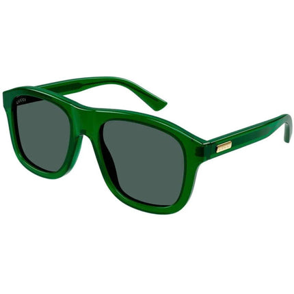 Gucci Men's Sunglasses - Full Rim Green Acetate Square Shaped Frame | GG1316S 004 ,