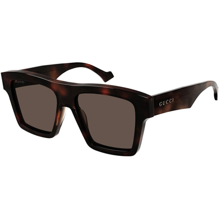 Gucci Men's Sunglasses - Full Rim Havana Acetate Square Shape Frame | GG0962S 011 ,