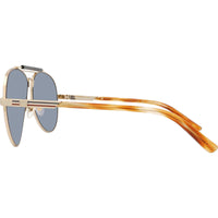 Gucci Men's Sunglasses - Gold Metal Aviator Full Rim Frame Grey Lens | GG1287S 004 ,