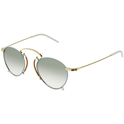 Gucci Men's Sunglasses - Gradient Green Plastic Lens Oval Shaped Frame | GG1034S 001 ,