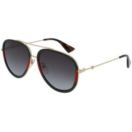Gucci Men's Sunglasses - Gradient Grey Lens Metal and Acetate Frame | GG0062S 003 ,
