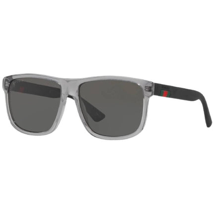 Gucci Men's Sunglasses Grey Fixed Nose Pads Acetate Rectangular Frame | GG0010S 004 ,