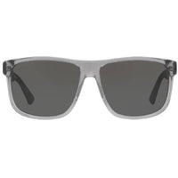 Gucci Men's Sunglasses Grey Fixed Nose Pads Acetate Rectangular Frame | GG0010S 004 ,