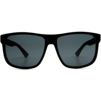 Gucci Men's Sunglasses - Grey Lens Black Acetate Square Shaped Frame | GG0010S 001 ,