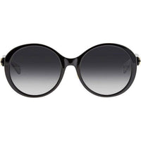 Gucci Men's Sunglasses - Grey Lens Full Rim Black Plastic Oval Frame | GG0370SK 001 ,