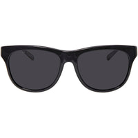 Gucci Men's Sunglasses - Grey Nylon Lens Black Square Shaped Frame | GG0980S 001 ,