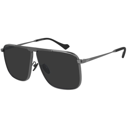 Gucci Men's Sunglasses - Grey Nylon Lens Ruthenium Grey Metal Frame | GG0840S 001 ,