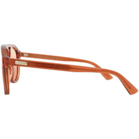 Gucci Men's Sunglasses - Orange Acetate Pilot Shape Frame Orange Lens | GG1320S 002 ,